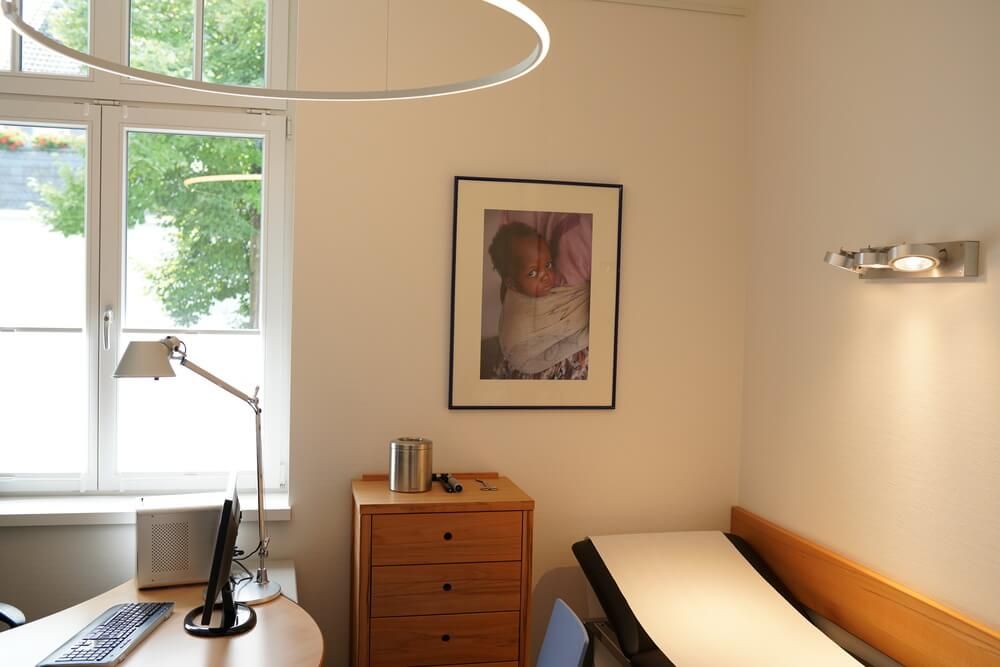 Innenaufnahme der Schwanenpraxis Olpe